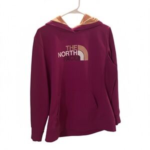 The North Face Magenta and Peach Hoodie